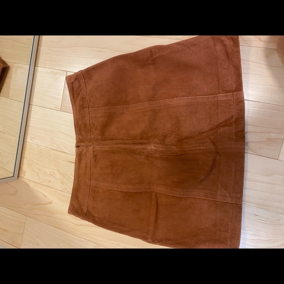 Giani Bini genuine leather rust skirt - Picture 3 of 6